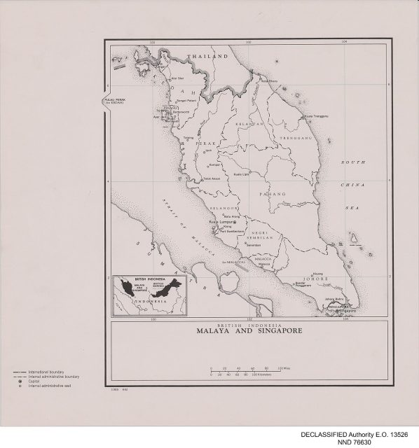 Peta British Malaya, Singapura & Hindia Timur